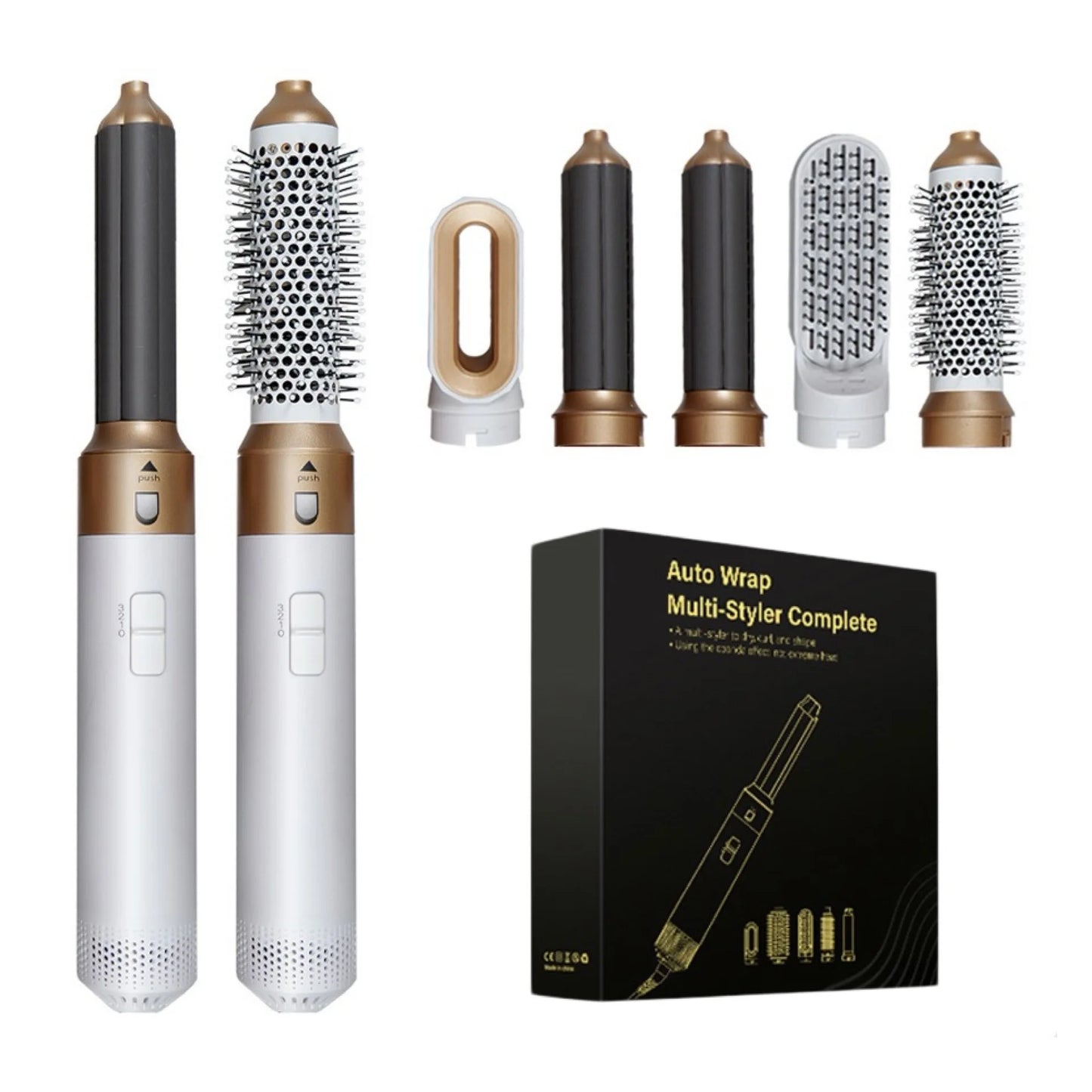 Multifunctional five-in-one hot air comb automatic curling iron  Five-in-one hot air brush multi-functional hairdryer