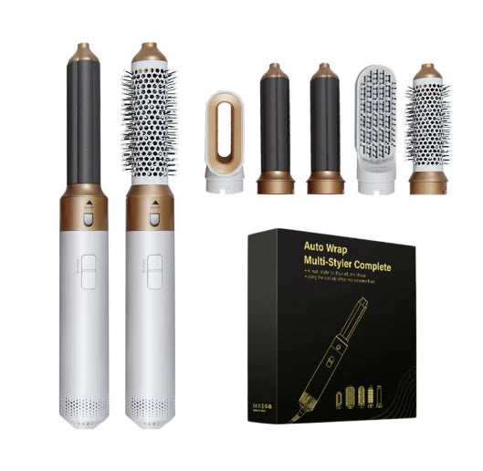 Multifunctional five-in-one hot air comb automatic curling iron  Five-in-one hot air brush multi-functional hairdryer