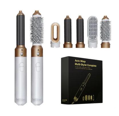 Multifunctional five-in-one hot air comb automatic curling iron  Five-in-one hot air brush multi-functional hairdryer