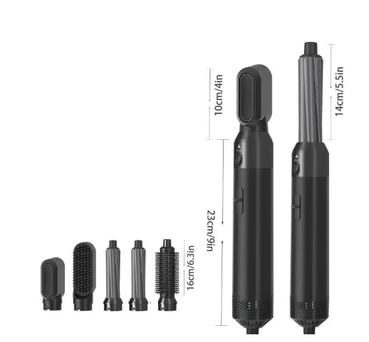 Multifunctional five-in-one hot air comb automatic curling iron  Five-in-one hot air brush multi-functional hairdryer