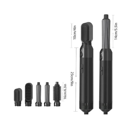 Multifunctional five-in-one hot air comb automatic curling iron  Five-in-one hot air brush multi-functional hairdryer